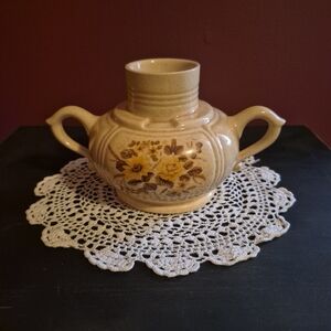 Vintage McCoy Floral Ceramic Hurricane Lamp